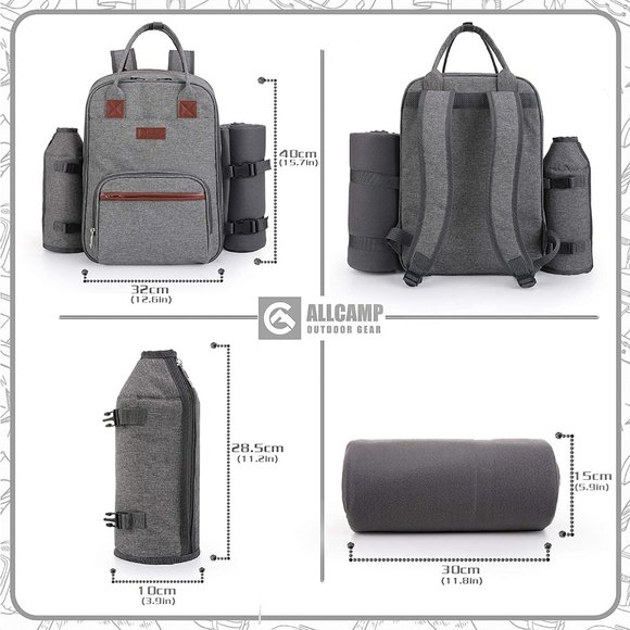 NWT ALLCAMP Picnic Backpack - Picture 4 of 5